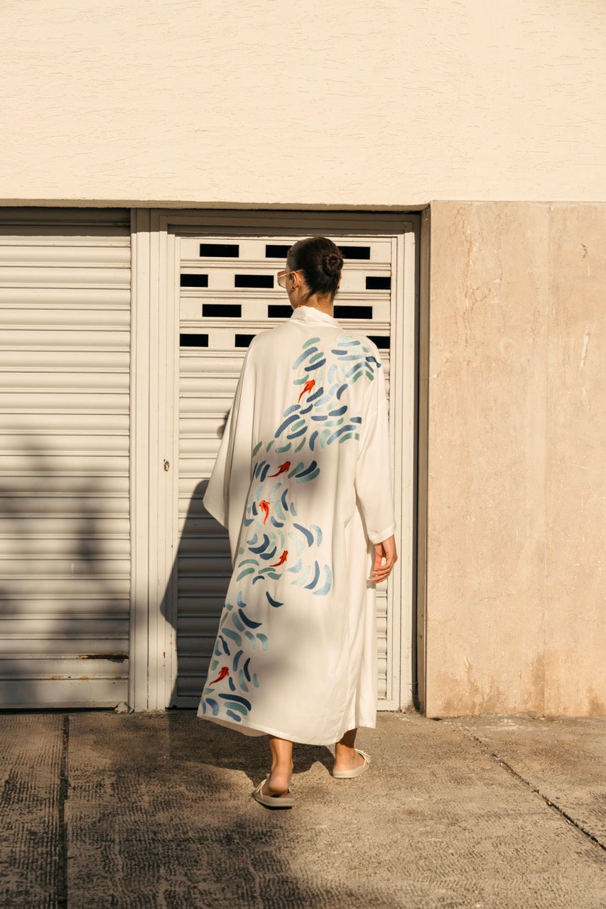 Koi Maxi Kimono, Viskon